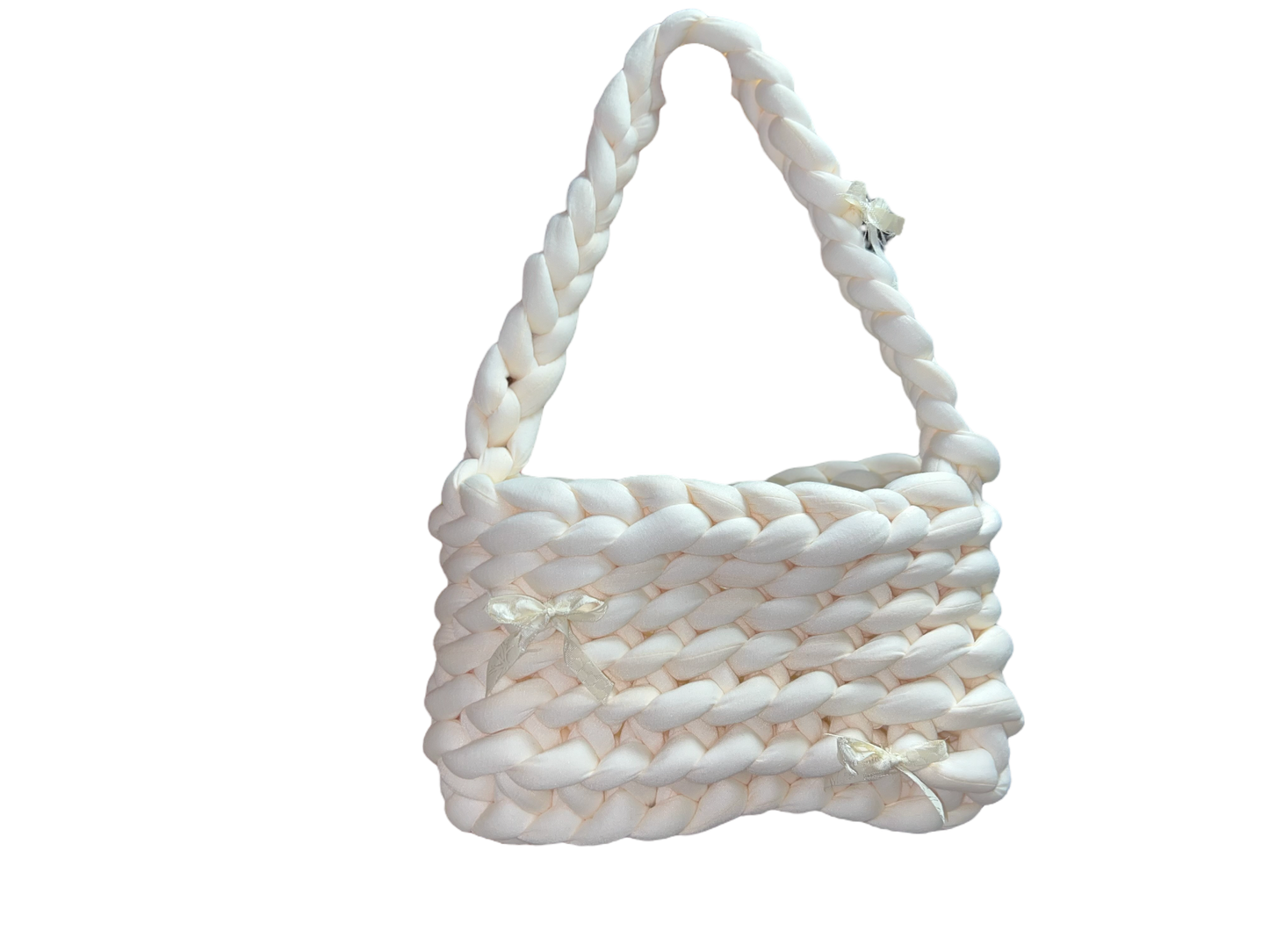 White puffer bag