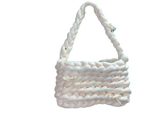 White puffer bag