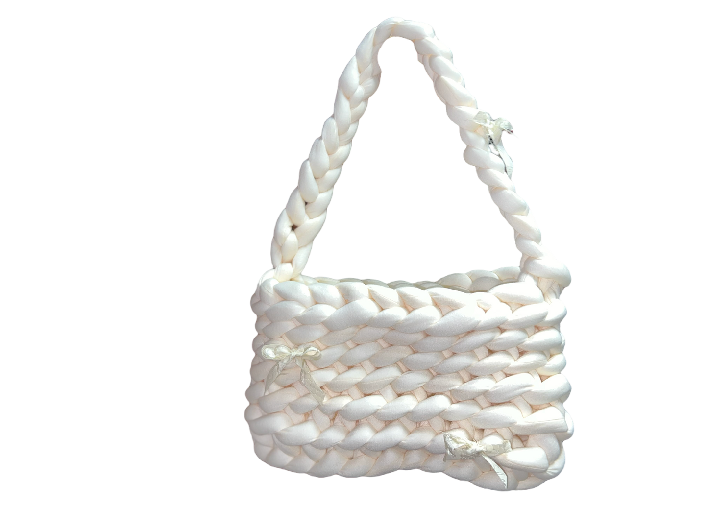 White puffer bag